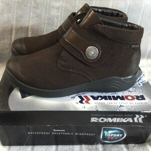 Romika Madeira 07 Brown Waterproof Ankle Boots EU 36 US 5 to 5.5